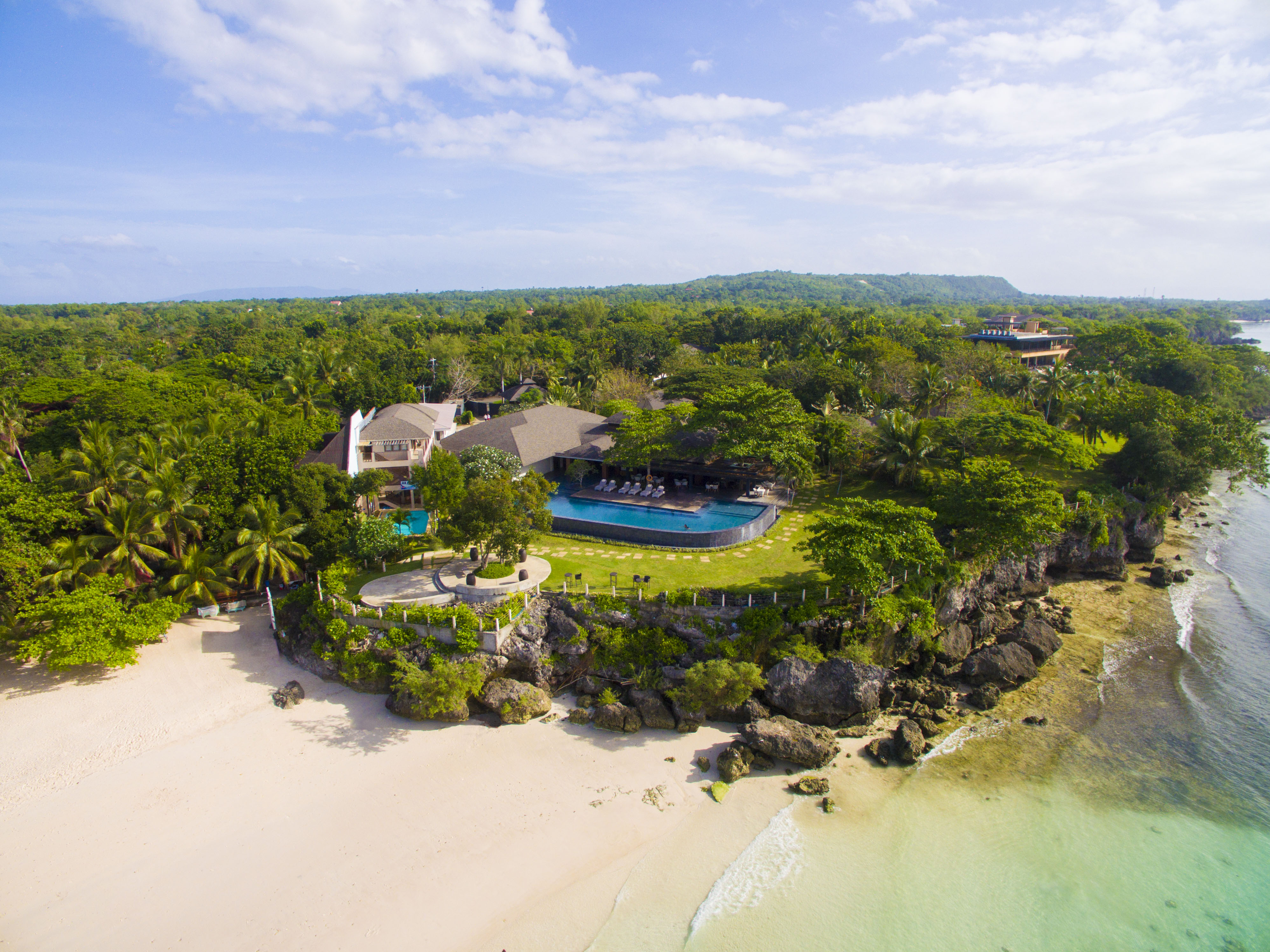 Cliff Deck From The Air At Amorita Resort Panglao Bohol